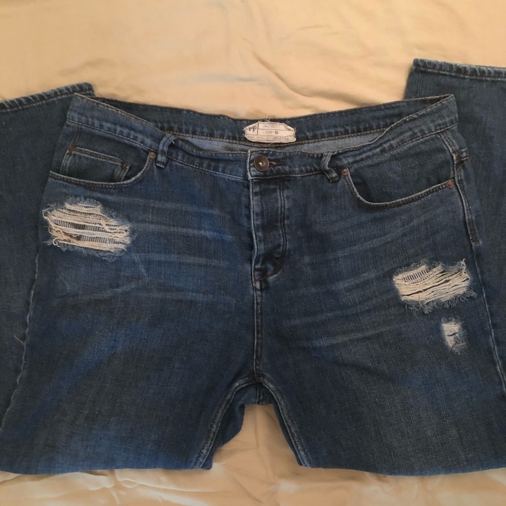 Free People Distressed Jeans